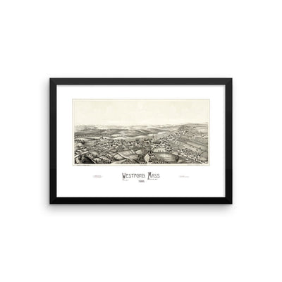 Westford, MA 1886 Framed - Available at KNOWOL