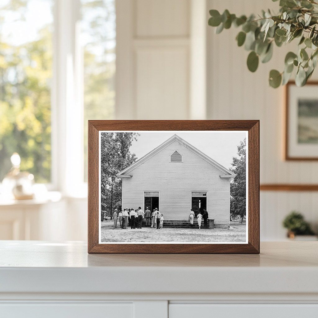 Wheeleys Church Congregation July 1939 North Carolina Image - Available at KNOWOL