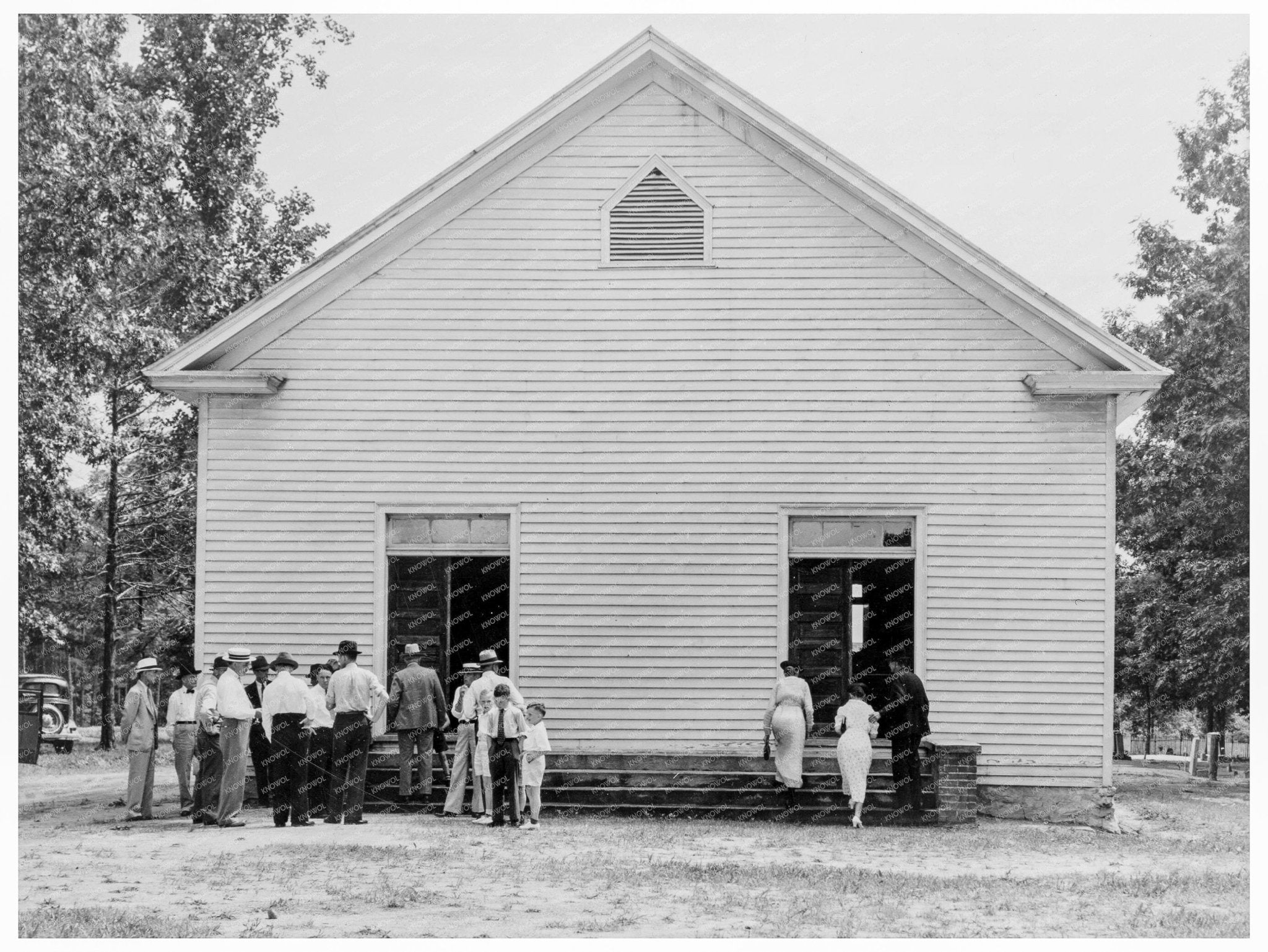 Wheeleys Church Congregation July 1939 North Carolina Image - Available at KNOWOL