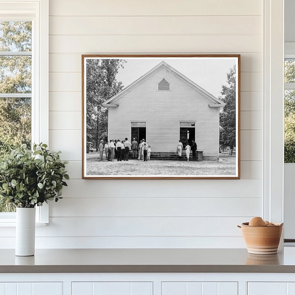 Wheeleys Church Congregation July 1939 North Carolina Image - Available at KNOWOL