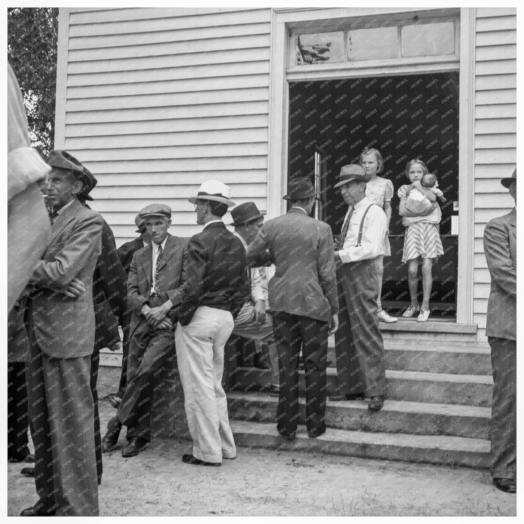 Wheeleys Church Congregation July 1939 Person County NC - Available at KNOWOL