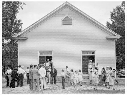 Wheeleys Church Congregation North Carolina 1939 - Available at KNOWOL