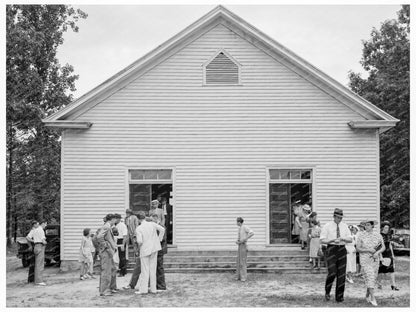 Wheeleys Church Gordonton NC Vintage Photo July 1939 - Available at KNOWOL
