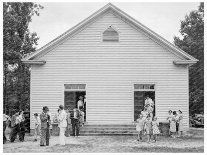 Wheeleys Church Scene Gordonton NC July 1939 - Available at KNOWOL