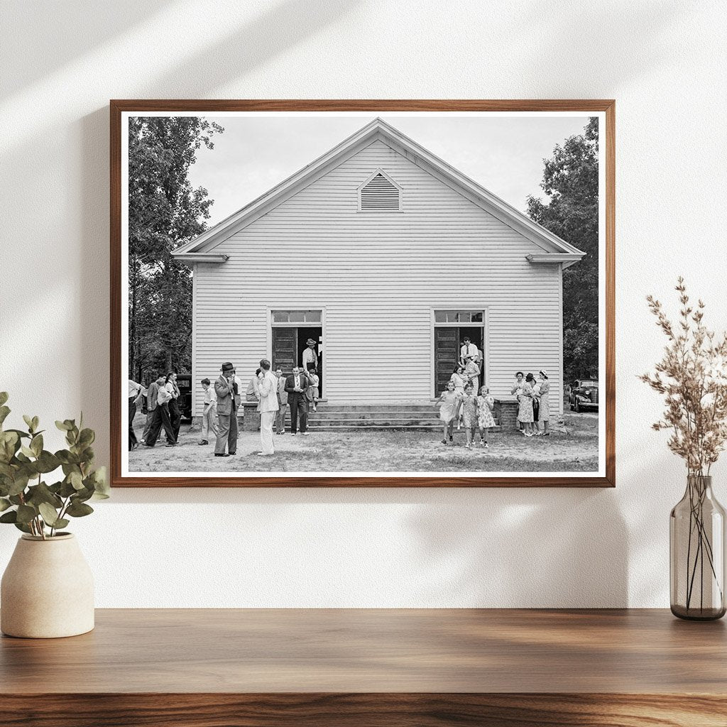 Wheeleys Church Scene Gordonton NC July 1939 - Available at KNOWOL