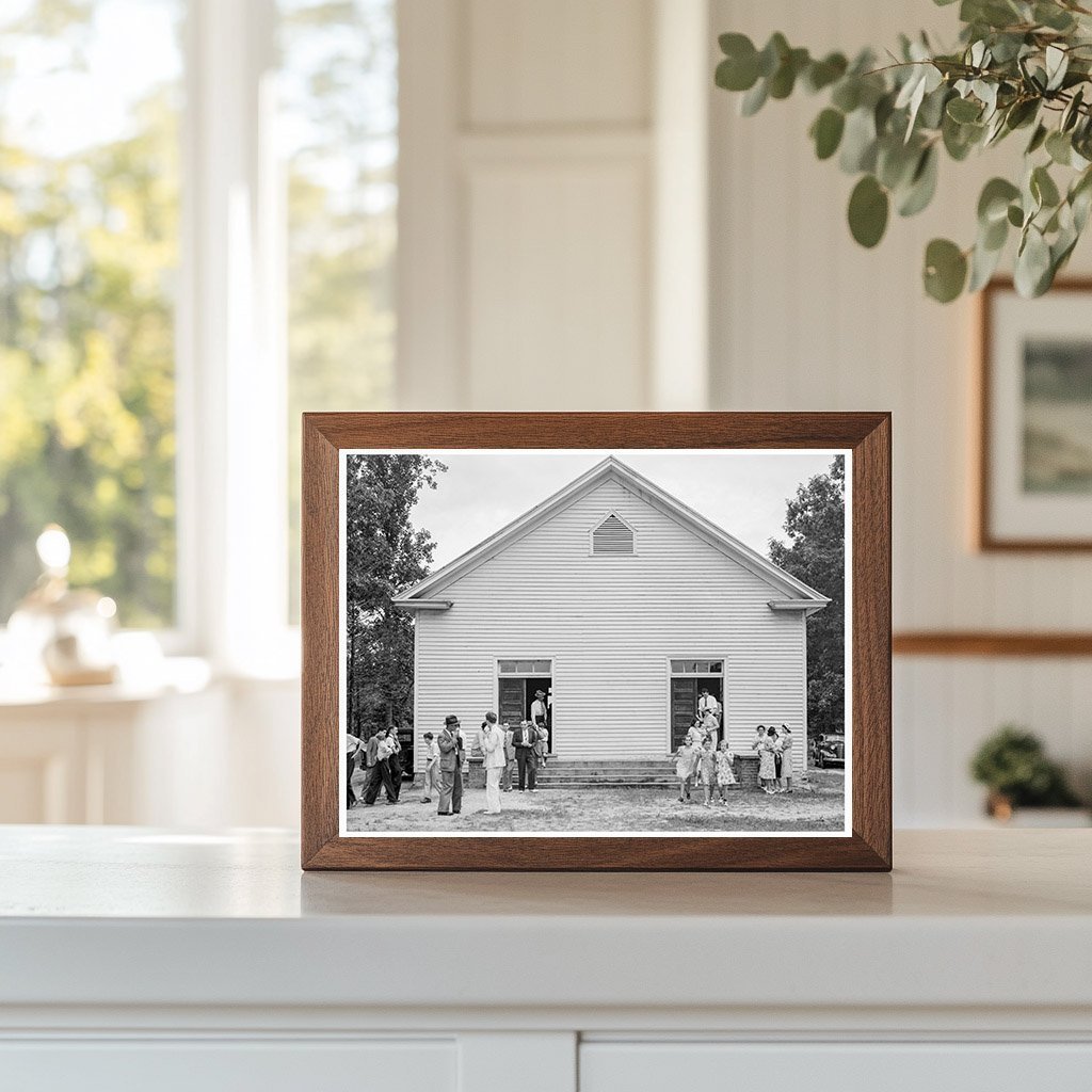 Wheeleys Church Scene Gordonton NC July 1939 - Available at KNOWOL