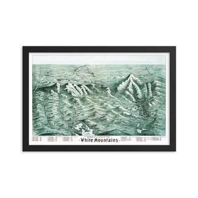 White Mountains of New Hampshire, 1890 Framed - Available at KNOWOL