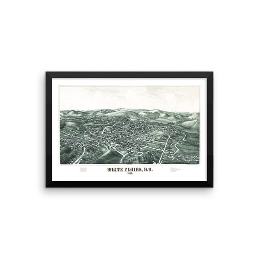 White Plains, NY 1887 Framed - Available at KNOWOL