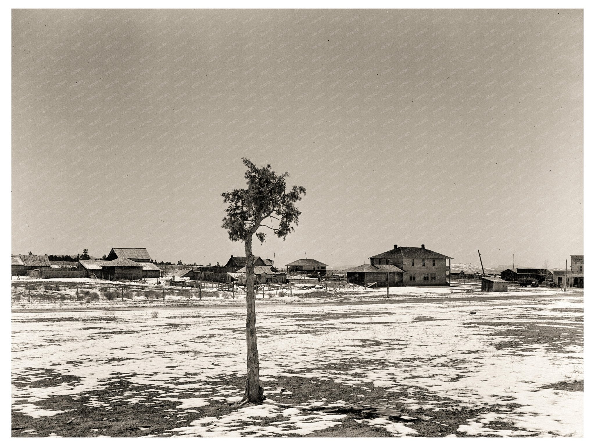 Widtsoe Utah 1936 Vintage Image of Historic Town and Agricultural Lifestyle - Available at KNOWOL