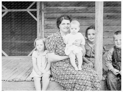 Wife and Children of Tobacco Sharecropper North Carolina 1939 - Available at KNOWOL