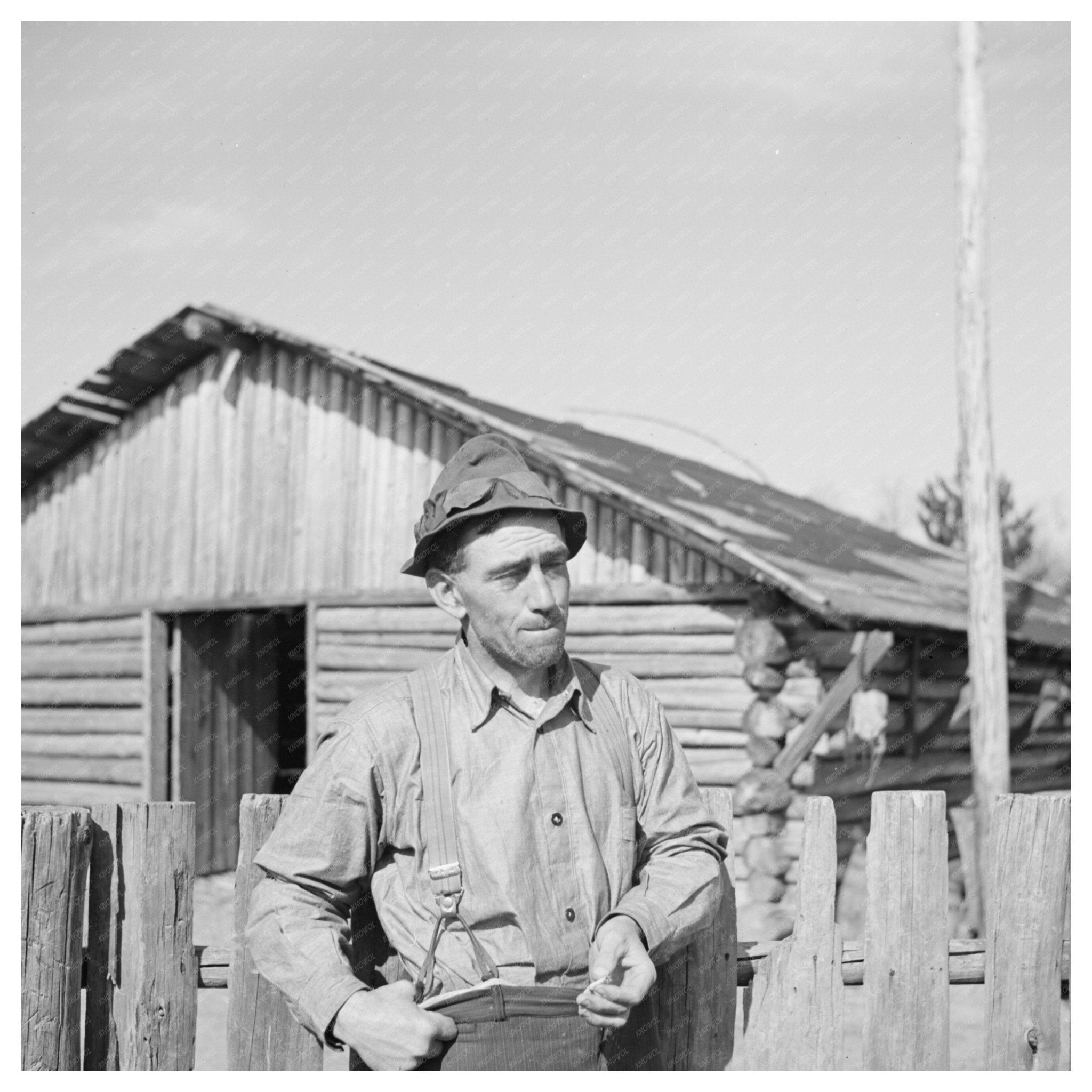 William Sharrard on Silk Lake Farm May 1937 - Available at KNOWOL