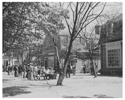 Williamsburg Virginia Business District April 1943 Photo - Available at KNOWOL