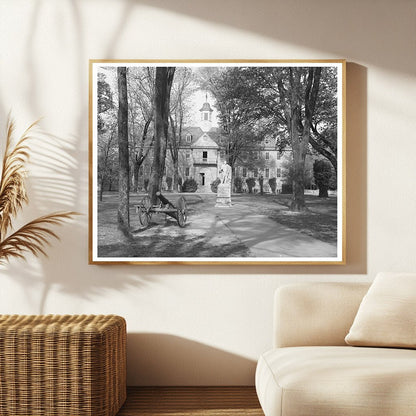 Williamsburg Virginia Capitol and Wren Building 1943 - Available at KNOWOL