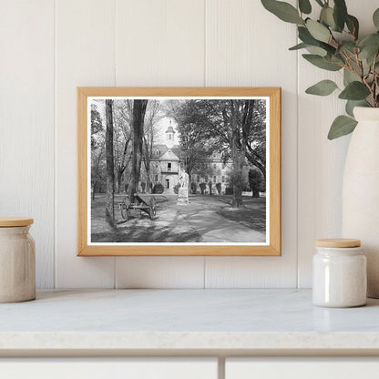 Williamsburg Virginia Capitol and Wren Building 1943 - Available at KNOWOL