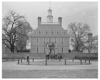 Williamsburg Virginia Historical Scene April 1943 - Available at KNOWOL