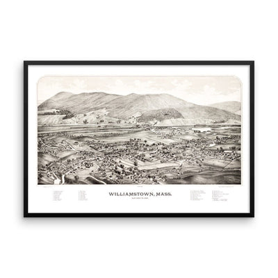 Williamstown, MA 1889 Framed - Available at KNOWOL