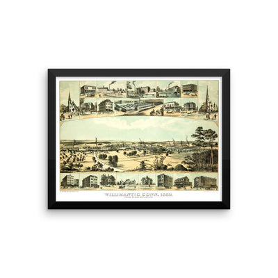 Willimantic, CT 1882 Framed - Available at KNOWOL