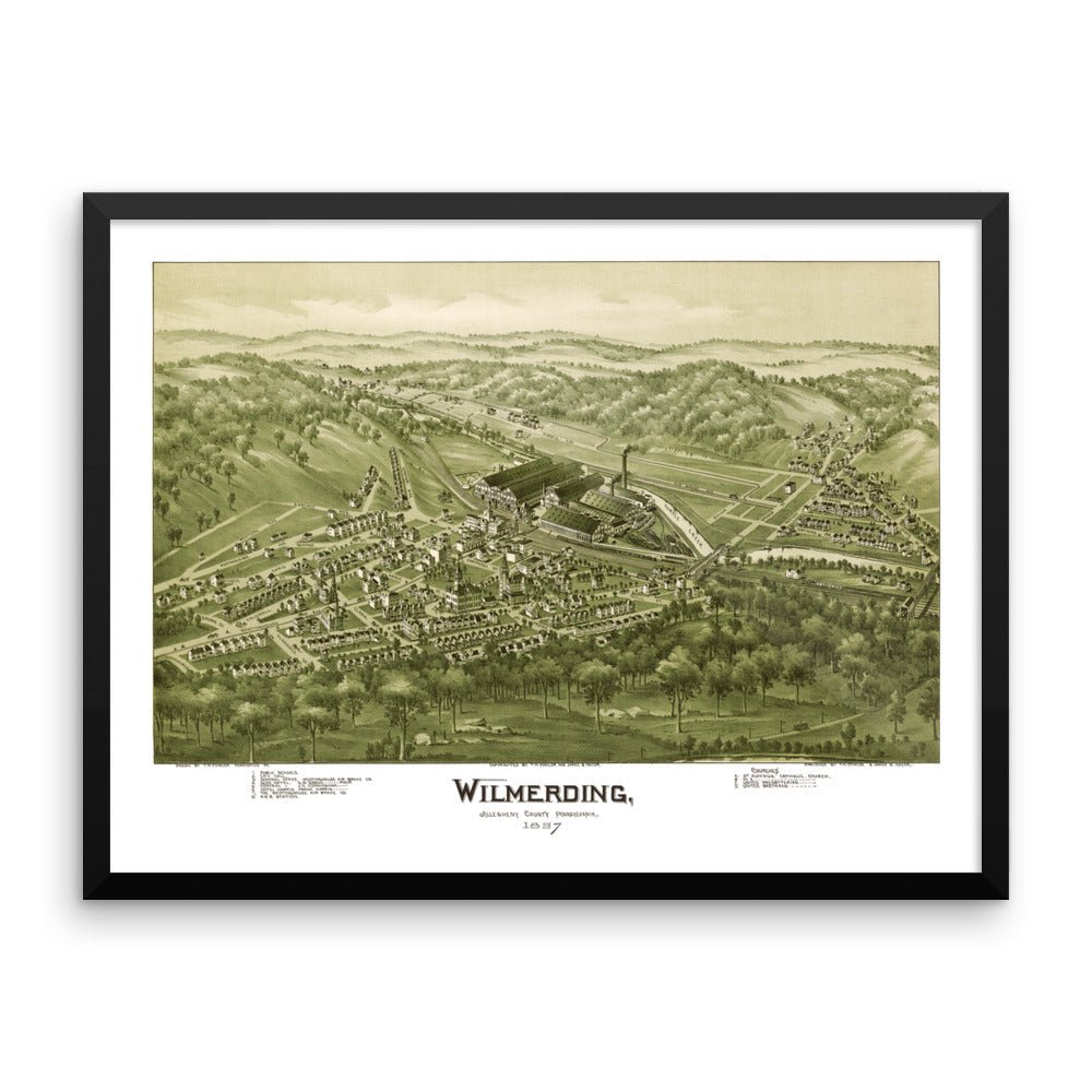 Wilmerding, PA 1897 Framed - Available at KNOWOL