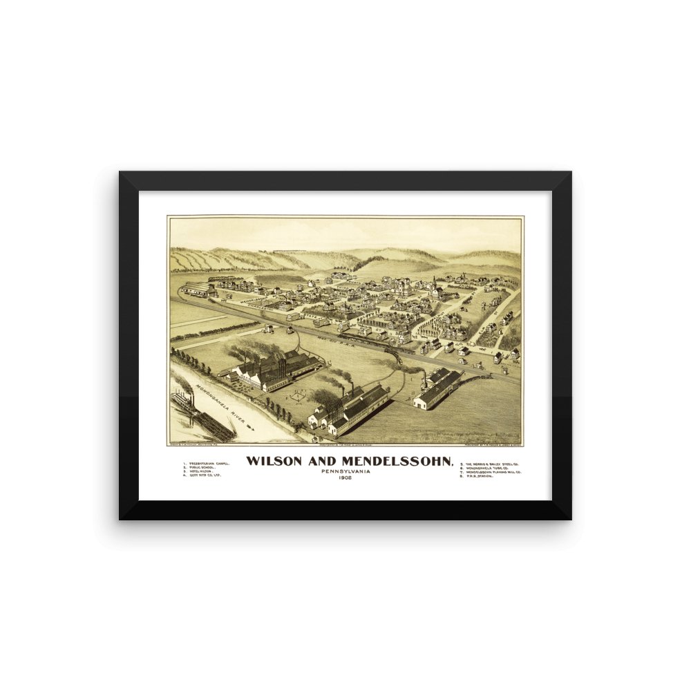 WILSON AND MENDELSSOHN, PA 1902 Framed - Available at KNOWOL