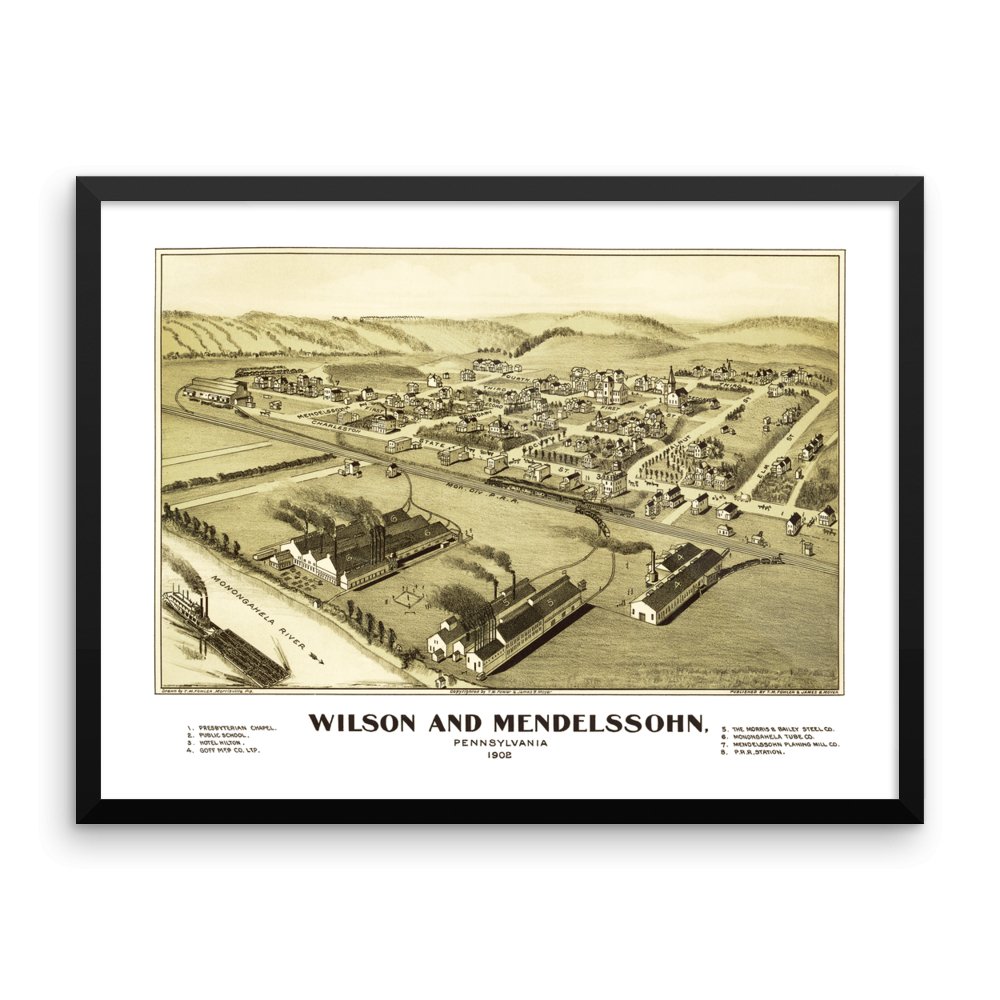 WILSON AND MENDELSSOHN, PA 1902 Framed - Available at KNOWOL