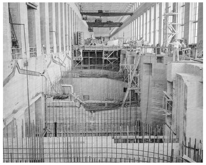 Wilson Dam Generator Scroll Case Walls June 1942 - Available at KNOWOL