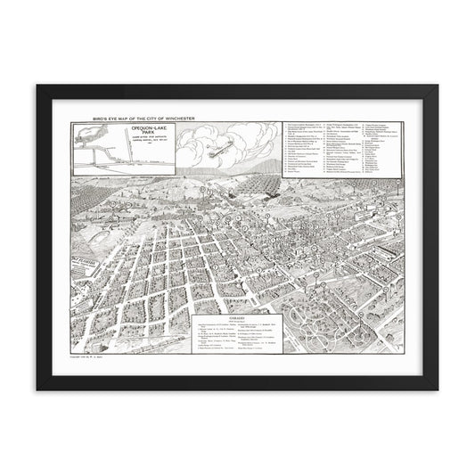 Winchester, VA 1926 Framed - Available at KNOWOL