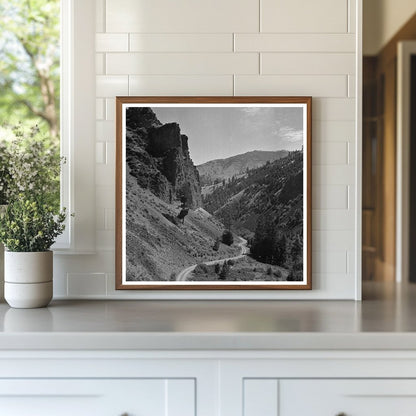 Winding Road Through Williams Creek Valley Idaho 1942 - Available at KNOWOL