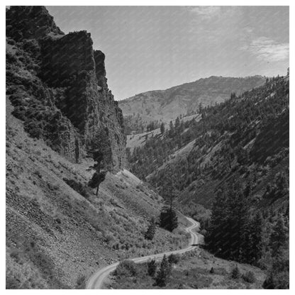 Winding Road Through Williams Creek Valley Idaho 1942 - Available at KNOWOL