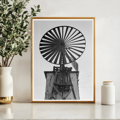 Windmill on Farm Near Tracy California August 1938 - Available at KNOWOL