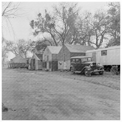 Winter Quarters of Migrant Laborers Brentwood 1938 - Available at KNOWOL