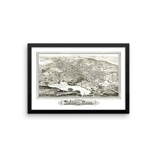 Woburn, MA 1883 Framed - Available at KNOWOL