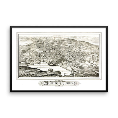 Woburn, MA 1883 Framed - Available at KNOWOL