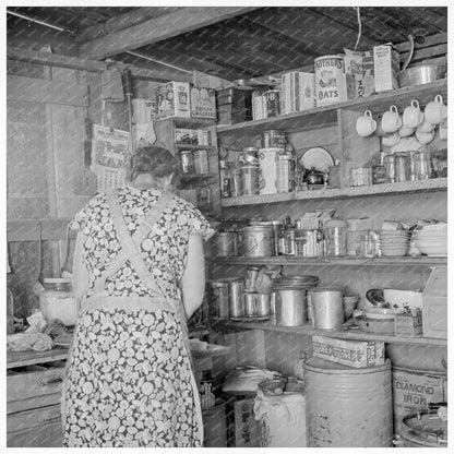 Woman Preparing Lunch in 1939 Oregon Kitchen - Available at KNOWOL