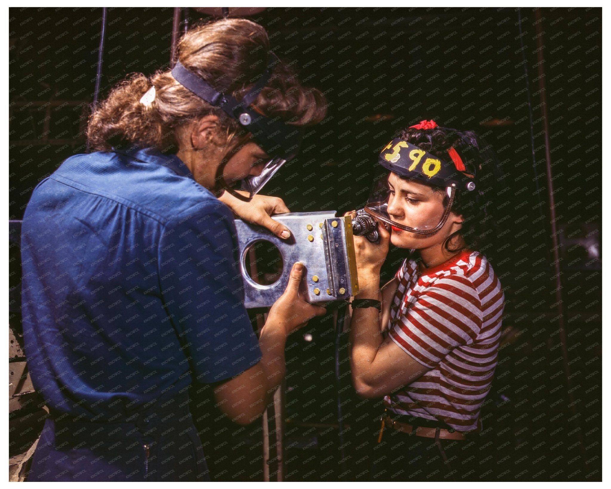 Women Assembling P - 51 Fighter Wing October 1942 - Available at KNOWOL