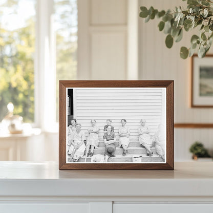 Women Clean Up Wheeleys Church Gordonton NC July 1939 - Available at KNOWOL