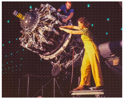 Women Engine Installation Training at Douglas Aircraft 1942 - Available at KNOWOL