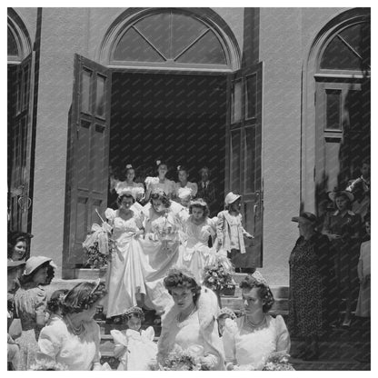 Women Leaving Church in Santa Clara May 1942 - Available at KNOWOL