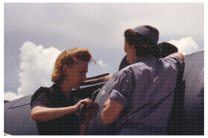 Women Riveters at Naval Air Base Texas August 1942 - Available at KNOWOL