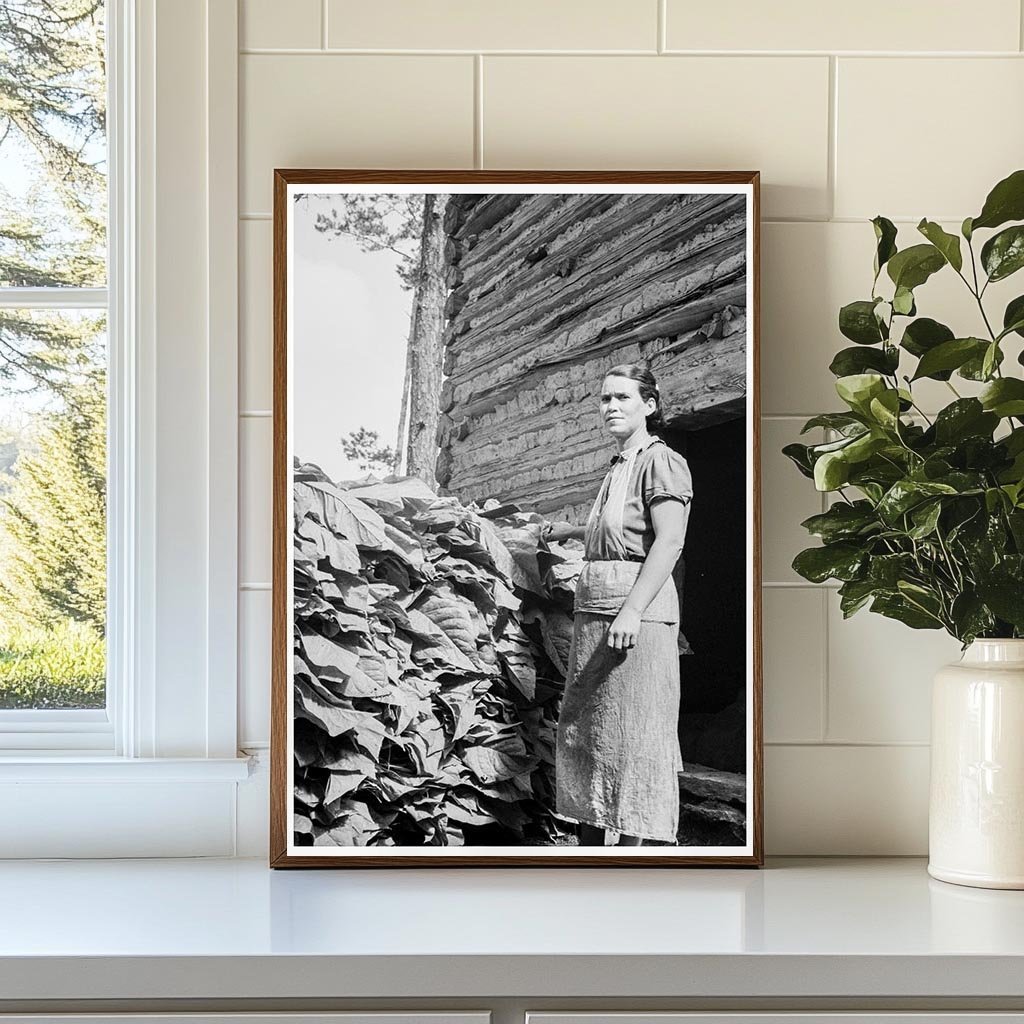 Women Stacking Tobacco in Granville County 1939 - Available at KNOWOL