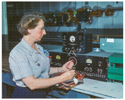 Women Wiring at Douglas Aircraft Company 1942 - Available at KNOWOL