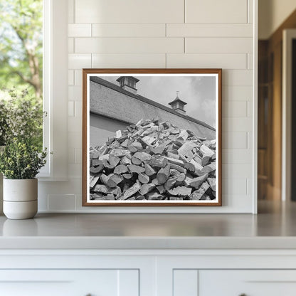 Wood Pile at Orton Farm Marshfield Vermont 1940 - Available at KNOWOL