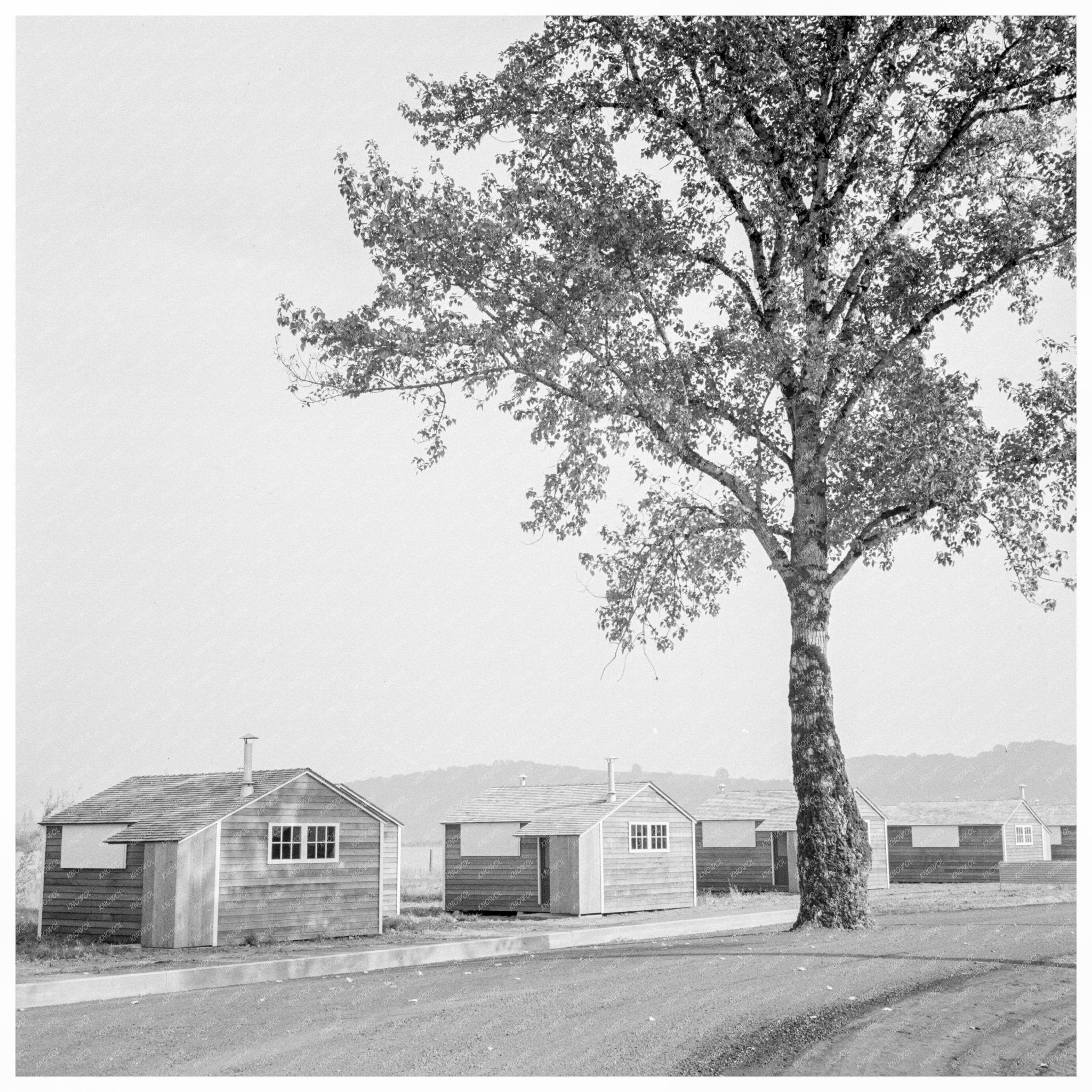 Wooden Shelter for Migratory Workers 1939 Oregon - Available at KNOWOL