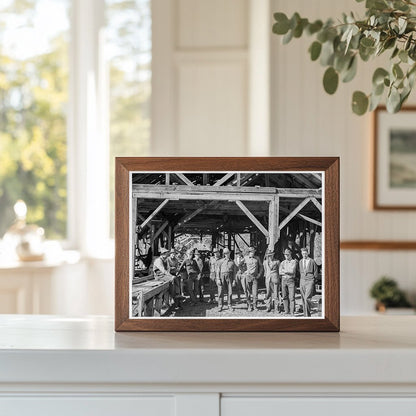 Workers at Ola Sawmill Cooperative Idaho 1939 - Available at KNOWOL