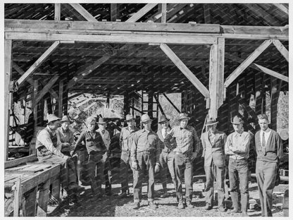 Workers at Ola Sawmill Cooperative Idaho 1939 - Available at KNOWOL