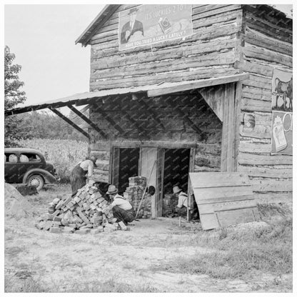 Workers Installing Flues in Tobacco Barn July 1939 - Available at KNOWOL