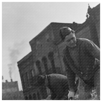 Workers on Levee at Birds Point Missouri January 1937 - Available at KNOWOL