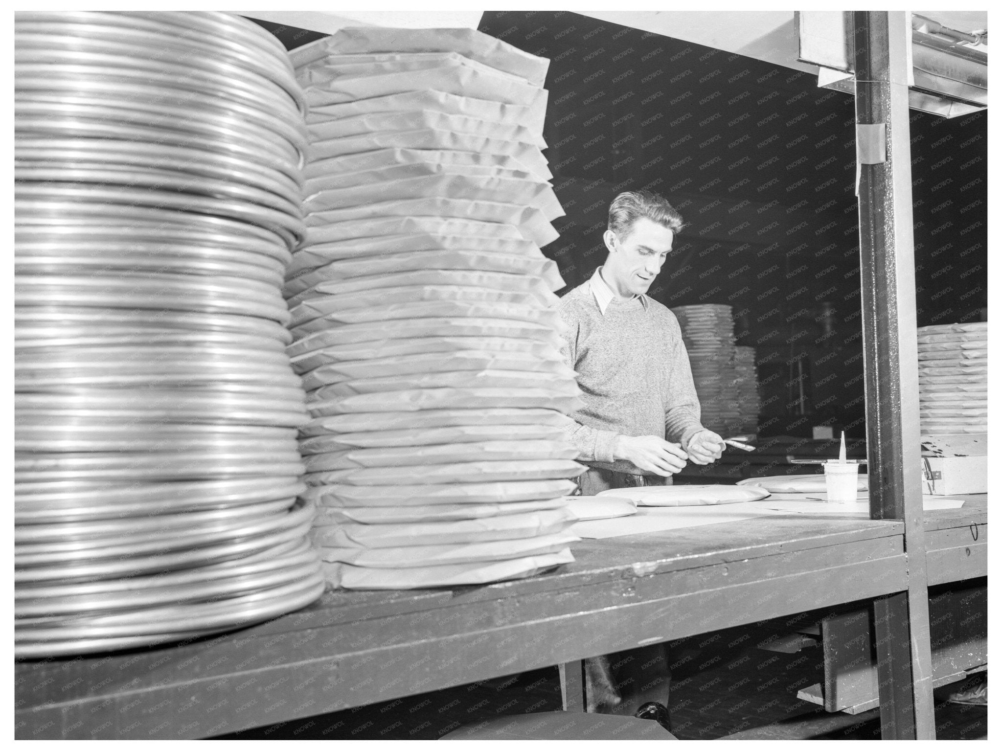 Workers Packing Refrigeration Tubing in 1942 Ohio - Available at KNOWOL