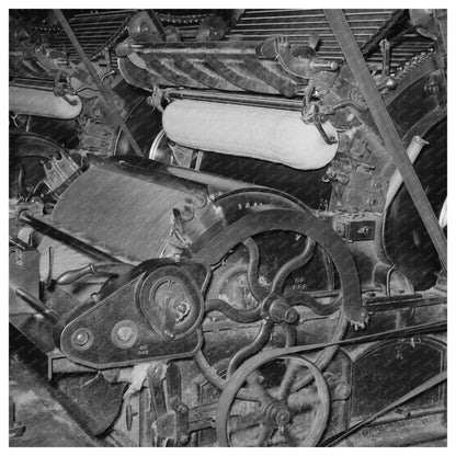 Workers Pulling Cotton Ropes at Laurel Mills 1939 - Available at KNOWOL