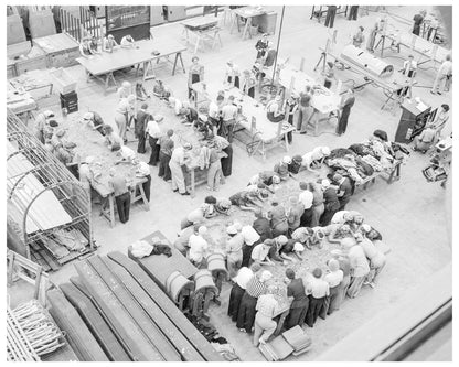 Workers Sorting Rivets at Douglas Aircraft Plant 1942 - Available at KNOWOL