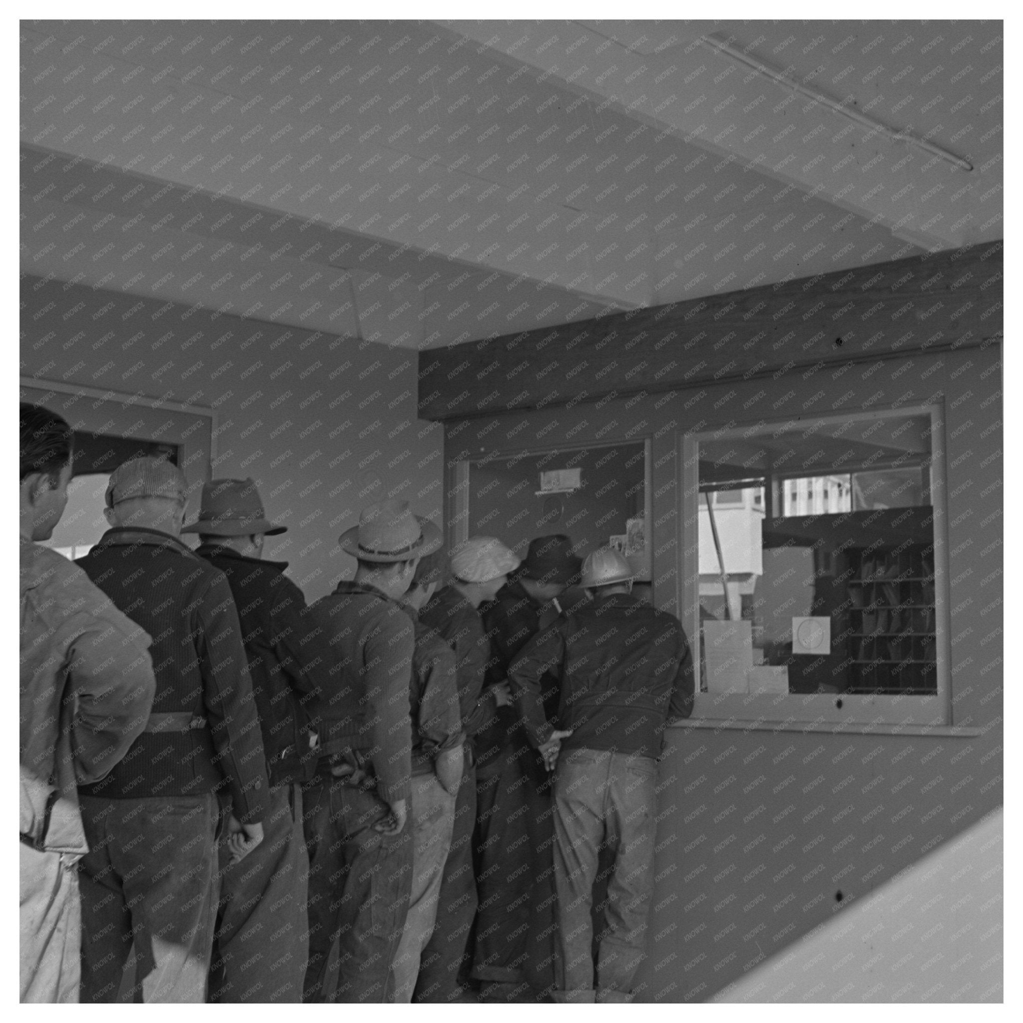 Workmen at FSA Dormitories Vallejo California May 1942 - Available at KNOWOL